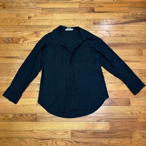 Abercrombie Oversized Linen-Blend Shirt